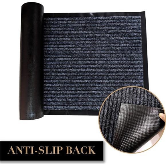 Durable Rubber Door Mat - Heavy Duty, Indoor/Outdoor, Easy to Clean, Waterproof - Picture 6 of 7